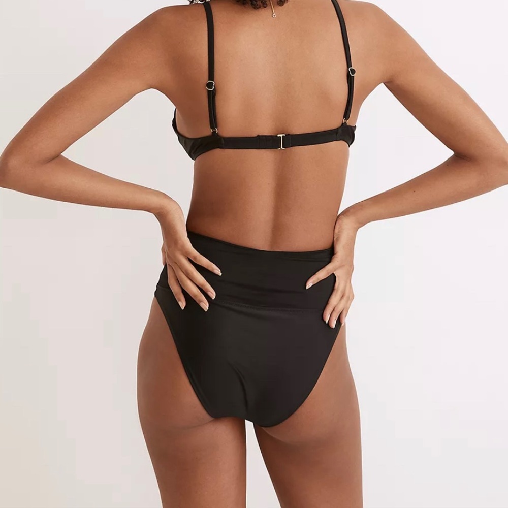 Madewell Second Wave High-Cut Bikini Bottom - Picture 2 of 6